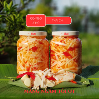 Combo 2 Hộp Măng Tre Thái Chỉ Ngâm Ớt Chua Cay Thơm Ngon Chuẩn Vị - Food Ánh Dương