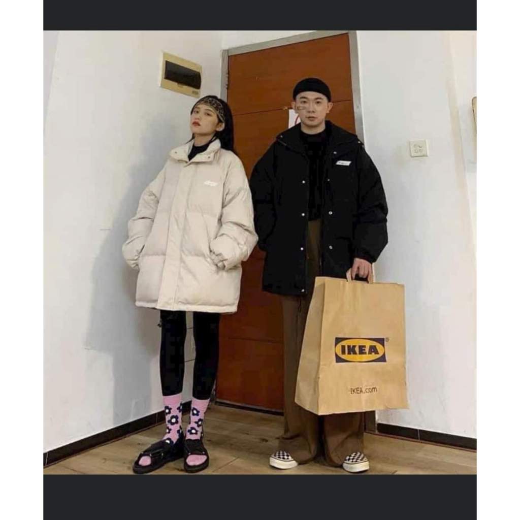 Áo Phao Nam Nữ Logo Cateen Áo Khoác Phao Nữ Unisex Form Rộng Áo Phao Béo Dáng Xuông Áo Khoác Phao Mùa Đông Freesize | BigBuy360 - bigbuy360.vn