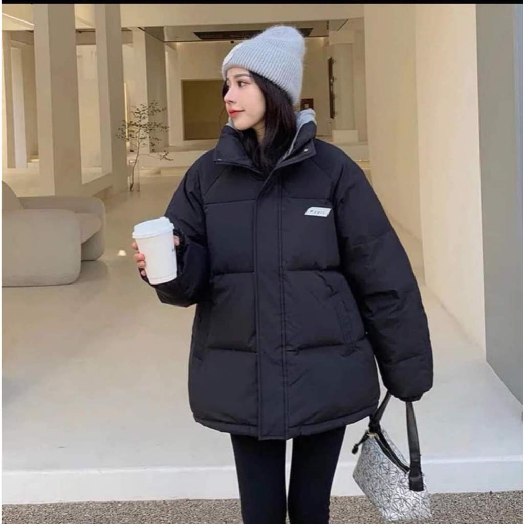 Áo Phao Nam Nữ Logo Cateen Áo Khoác Phao Nữ Unisex Form Rộng Áo Phao Béo Dáng Xuông Áo Khoác Phao Mùa Đông Freesize | BigBuy360 - bigbuy360.vn