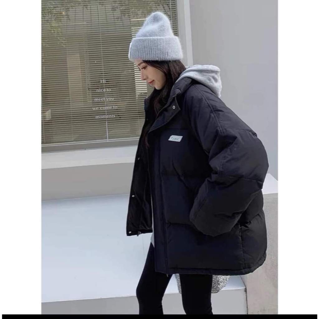 Áo Phao Nam Nữ Logo Cateen Áo Khoác Phao Nữ Unisex Form Rộng Áo Phao Béo Dáng Xuông Áo Khoác Phao Mùa Đông Freesize | BigBuy360 - bigbuy360.vn