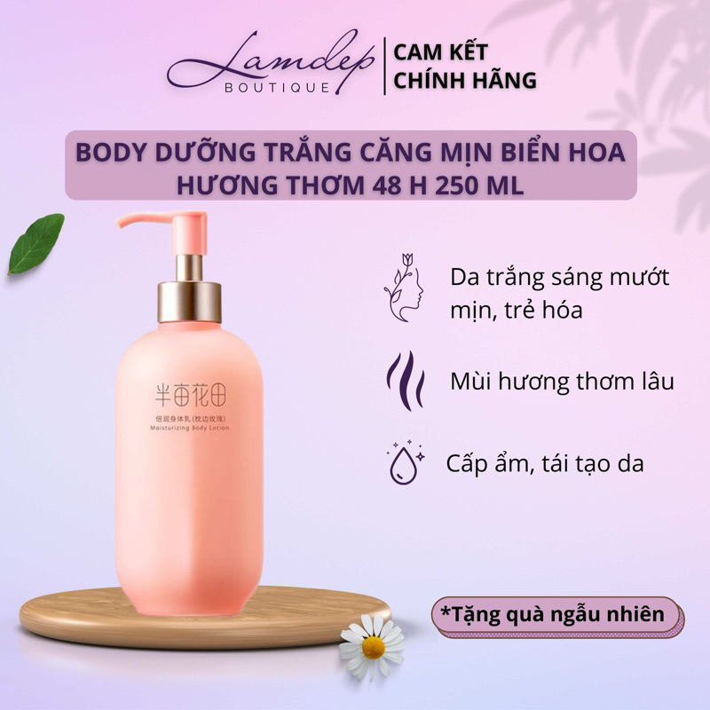 Sữa Dưỡng Thể Làm Trắng Da,Dưỡng Ẩm Biển Hoa- Chống Lão Hoá Thơm Hoa Hồng 250ML