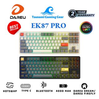 Bàn phím cơ DareU EK87 Pro Black Golden/ EK87 Pro Proto/ RGB/ 3 Mode/ Hotswap/ Gasket Mount