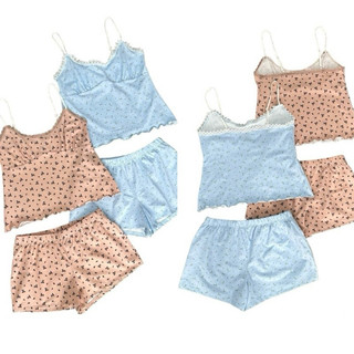 HIPU.VNXK - Set bộ hoa 2 màu mặc nhà F21 (gồm áo + quần short)