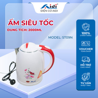 Ấm siêu tốc aidi cỡ lớn dung tích 2.0l lòng inox dày - ấm siêu tốc aidi st09n