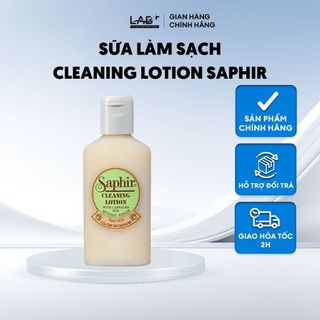 Sữa vệ sinh làm sạch, dưỡng đồ da Saphir Cleaning Lotion LAB+ dành cho mọi loại da 125ml