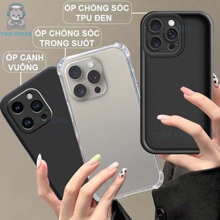 Ốp lưng iphone 11 / 11 pro / 11 pro max chống sốc đen,kem,tpu viền vuông,chống sốc trong suốt silicon