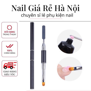 Cọ đắp gel 2 đầu-cọ làm gel gôm làm móng nail