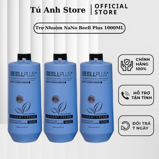 Oxy trợ nhuộm nano beell plus 1000ml - hỗ trợ tóc lên chuẩn tone, nhuộm lên chuẩn màu