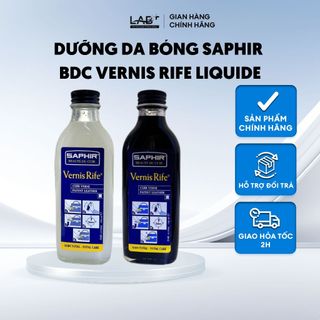 Nước dưỡng da bóng Saphir BDC Vernis Rife Liquide LAB+ làm sạch, bảo vệ và phục hồi màu da