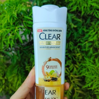COMBO 10 CHAI Dầu gội sạch gàu clear thảo dược 140g- Hàng Tặng khuyến mãi