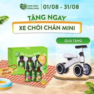 Combo 3 dầu ăn dặm bổ não Mămmy 30ml, dầu Olive, dầu cá hồi, dầu hạt lanh bổ não cho bé 6 tháng tuổi