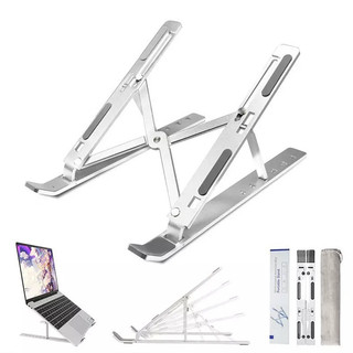 Giá đỡ laptop macbook ipad bằng kim loại nhôm điều chỉnh độ cao tản nhiệt, dễ dàng gấp nhỏ gọn có thể mang đi