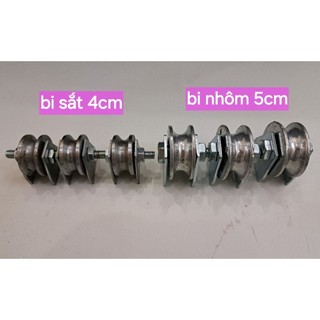 Bi treo nhôm ròng rọc rãnh v- Ròng rọc bạt xếp -Phụ kiện mái bạt xếp