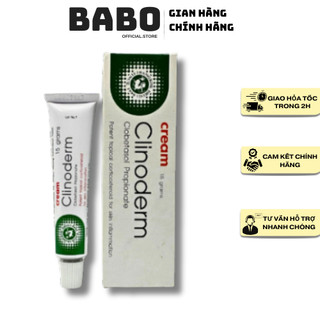  Kem Bôi Ngứa Vảy Nến Thái Lan Clinoderm Mustela Cream 15g Hỗ Trợ Viêm Da Cơ Địa Tổ Đỉa Nước Ăn Tay Chân 