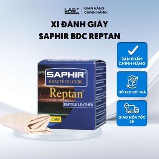 Xi đánh giày Saphir BDC Reptan LAB+ làm bóng giày da, phục hồi màu dành cho da bò sát 50ml