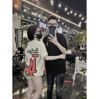 Áo thun / phông L.A cotton in 2 mặt chữ cực sang