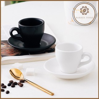 Ly cà phê sứ espresso có quai 80ml kèm đĩa kê