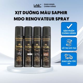 Xịt dưỡng màu Saphir Mdo Renovateur Spray LAB+ dưỡng da, bảo vệ, duy trì độ bóng, mềm mượt của da 250ml