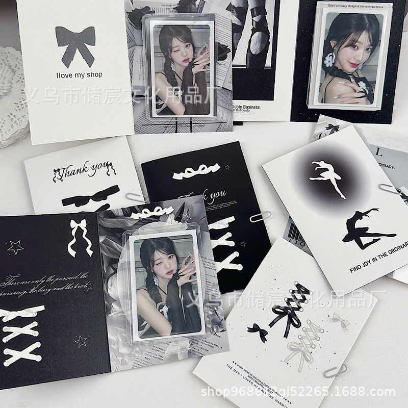 Thiệp gập đựng card bảo vệ idol Kpop phong cách y2k