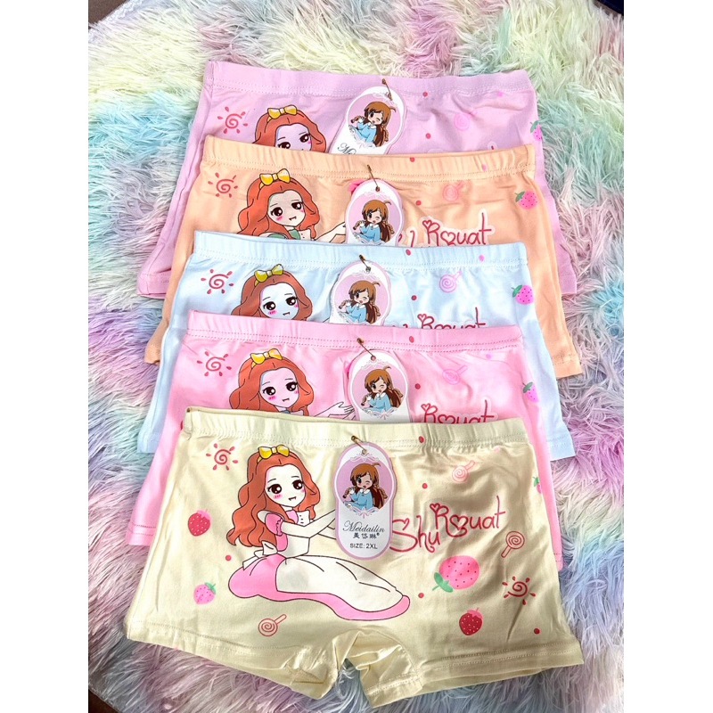 (ĐÁY 2 LỚP) Set 5-10 quần chip bé gái, quần lót xinh xắn, chất liệu mịn đẹp, co giãn 4 chiều 5-50kg