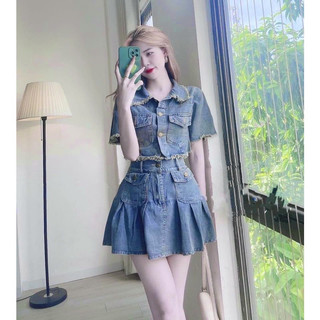 Đầm Jeans Denim 2 Dây (SN091)