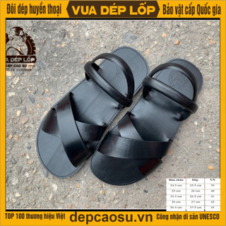Dép cao su Bác Hồ bộ đội, Trường Sơn, dép Râu Nam nữ 4 quai chéo - Điện Biên Phủ, VUA DÉP LỐP