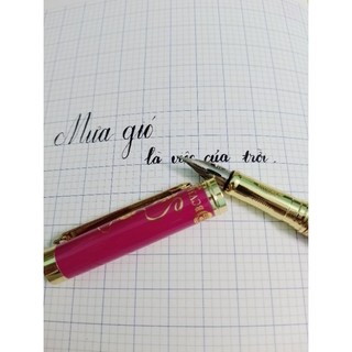 Combo bút máy ngòi lá tre cl010 + mực Pilot đỏ ( viết máy ngòi lá tre )