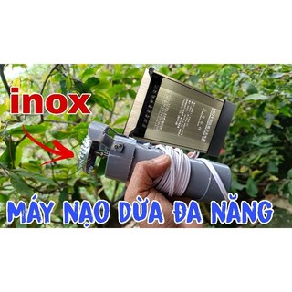  Máy nạo dừa đa năng 2 loại đầu nạo inox 