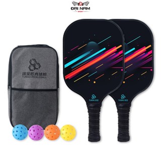 Bộ 2 Vợt Pickleball Sợi Carbon Cao Cấp Đại Nam Sport Hàng Chính Hãng + Kèm Túi Chống Sốc Và 4 Bóng