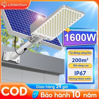 Đèn năng lượng mặt trời IP67 Đèn đường chống nước Cảm biến chuyển động đèn đường siêu sáng Bảo hành 10 năm