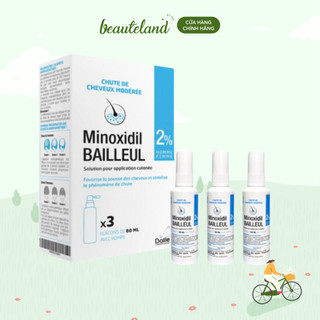 Xịt mọc tóc, ngăn ngừa rụng tóc Minoxidil Bailleul 2%