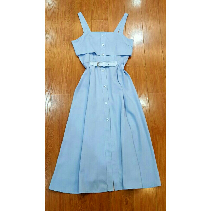 Đầm xanh dương sz S