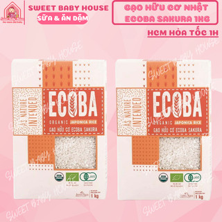 Gạo hữu cơ Nhật Ecoba Sakura 1kg cho bé. Date 9/2025 - Sweet Baby House