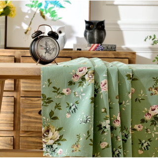 (SIZE 1M + 1M5 MẪU MỚI) Khăn vuông trải bàn tròn vải thô họa tiết Vintage. Thảm trải picnic mộc mạc