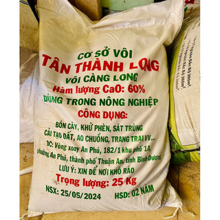 Vôi bột, vôi nông nghiệp bao 25kg