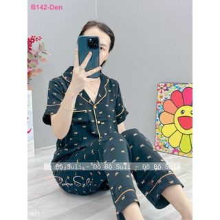 Bộ Dài Pijama Lụa Mango B142 B133 - Đồ Bộ Suli