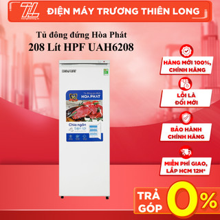 Hpf uah6208 - tủ đông đứng hòa phát 208 lít hpf uah6208 - bảo hành chính hãng
