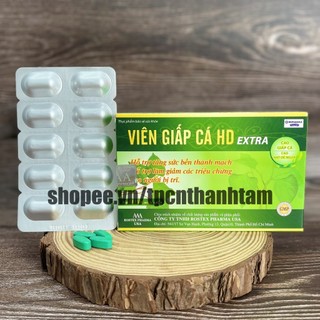VIÊN GIẤP CÁ HD EXTRA hỗ trợ giảm trĩ, táo bón - Hộp 30 viên