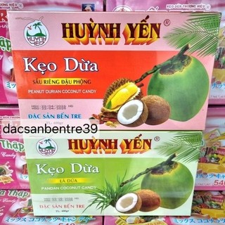 Kẹo dừa Huỳnh Yến ít ngọt ( gói máy, hộp 400g )
