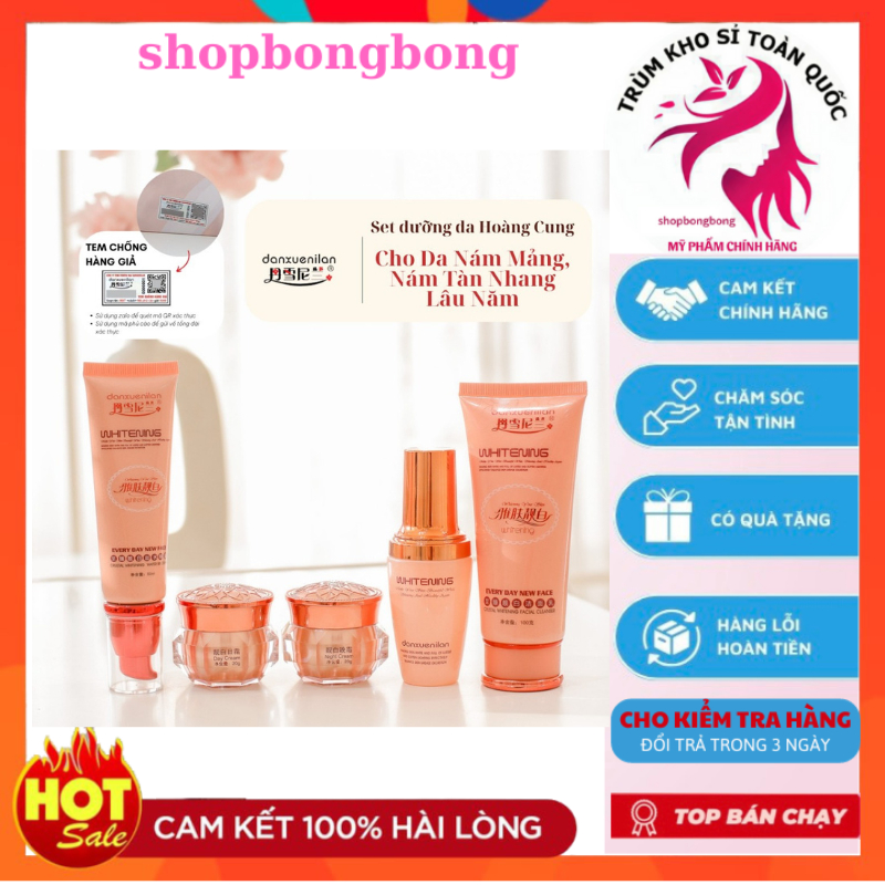 Bộ kem hoàng cung Cam Danxuenilan 5in1 xuất xứ HongKong dành cho da nám dày, nám mảng, tàn nhang, chống lão hóa,dưỡng da