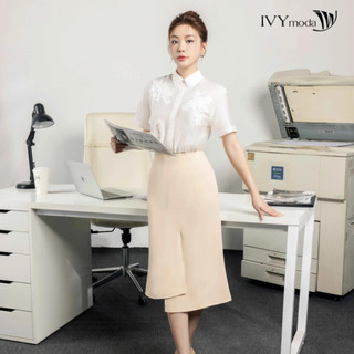 Chân váy tuysi 2 lớp ivy moda ms 31m8415