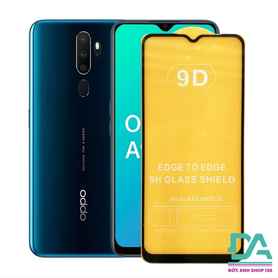 Kính cường lực 9D full màn OPPO A5 2020 , A9 2020 , A11 tặng giấy lau kính