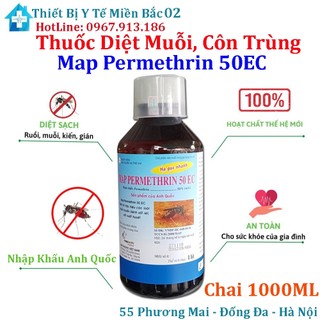 Thuốc Diệt Muỗi Và Côn Trùng Permethrin 50EC 1000ml Nhập Khẩu Anh Quốc