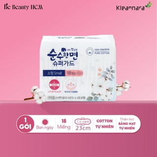 Băng vệ sinh Kleannara Soonsoohan Superguard Hàn Quốc siêu mỏng cánh ban ngày size S 23cm - 18 miếng/gói