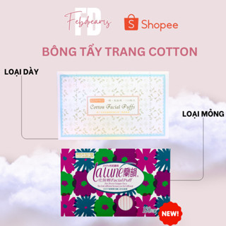 Bông tẩy trang cotton-Thương hiệu Cosmed&Lalune cao cấp 100% cotton tự nhiên làm sạch da tiện lợi đa dụng chính hãng