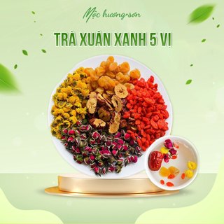 Trà thảo mộc dưỡng tâm an thần Mộc Hương Sơn (Gồm: Long nhãn, táo đỏ, hoa hồng, kỷ tử, cúc vàng)