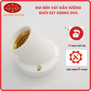 Đui Đèn vát gắn tường chuẩn E27