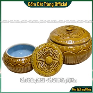 Âu đựng mỡ, đựng mẻ, âu muối dưa cà gốm sứ Bát Tràng cao cấp