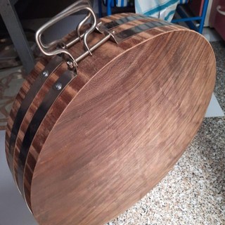 Thớt gỗ nghiến đá Tây Bắc kích thước 40cm dày 6cm để băm chặt, làm nhà hàng quán ăn Thớt Việt