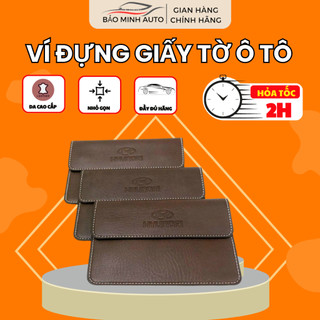Ví đựng giấy tờ xe Bảo Minh Auto , Bóp da đựng giấy tờ đăng kiểm xe có nhiều ngăn chia cao cấp đủ lô gô các hãng xe